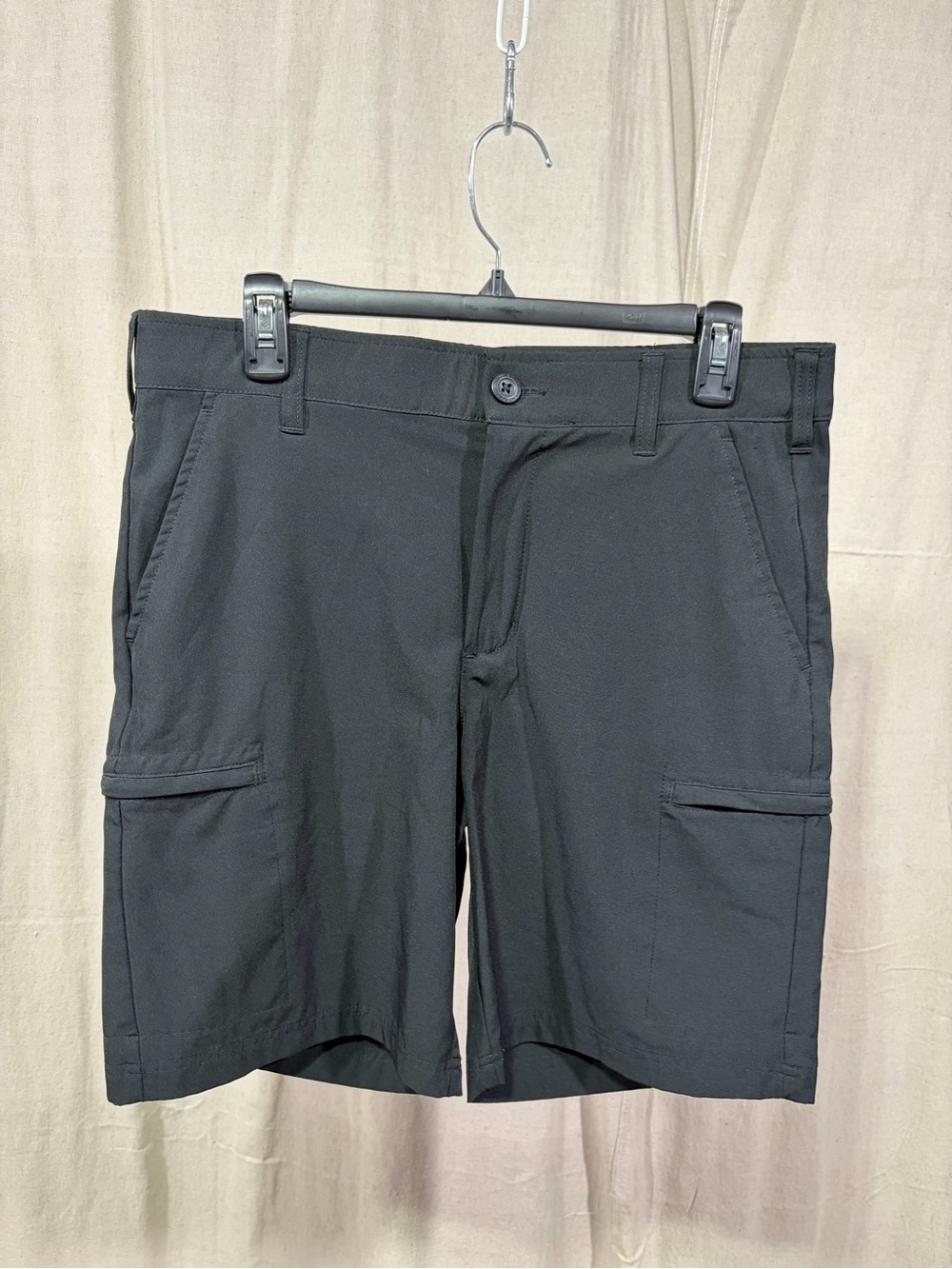 Birdie Bound Black Cargo Golf Shorts